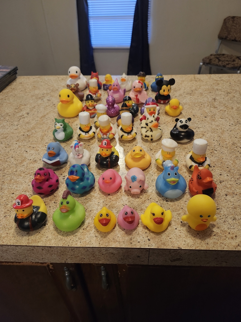 Mattel Multicolor Rubber Duck Collection - Yellow, Pink, Blue, Green, Black